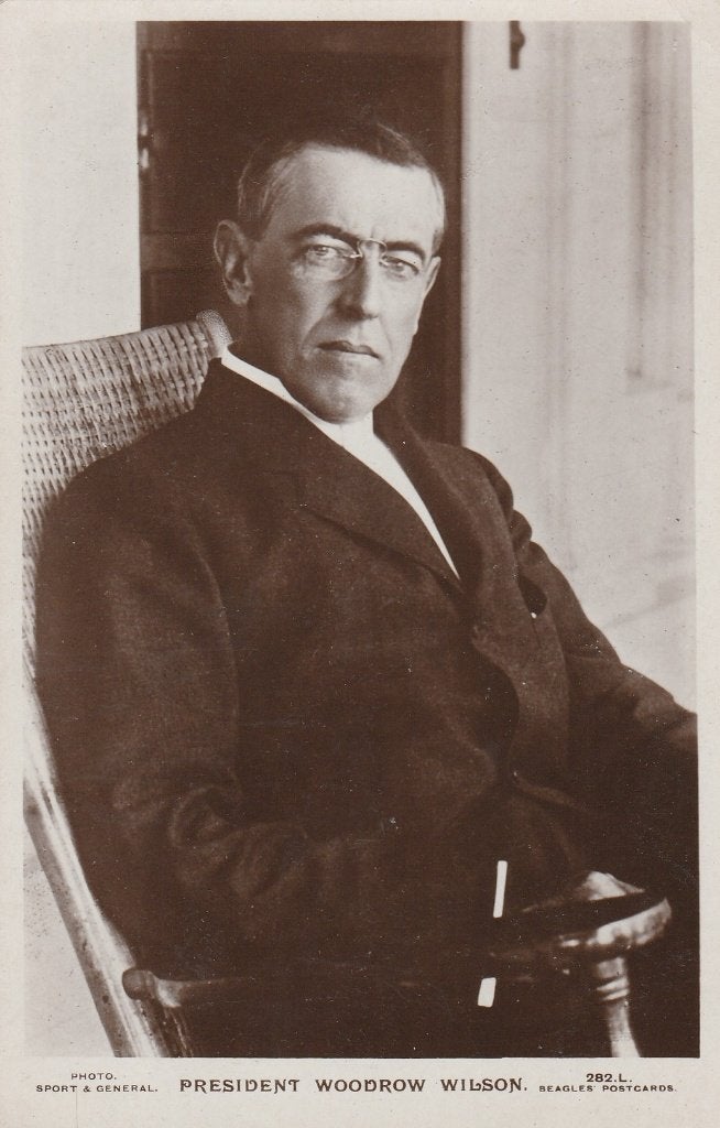 Ansichtkaart, Woodrow Wilson   (773), Ophalen of Verzenden, Voor 1920, Sterren en Beroemdheden