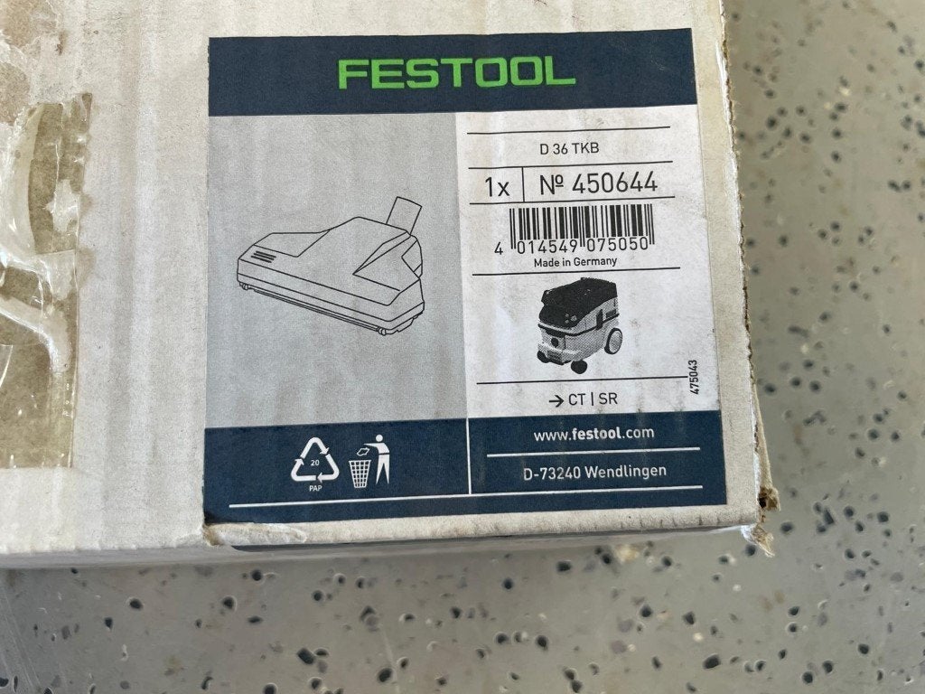 festool D36TKB, Turbo combi-zuigmondstuk t.b.v. stofzuiger, Nieuw, Ophalen of Verzenden, /, Festool