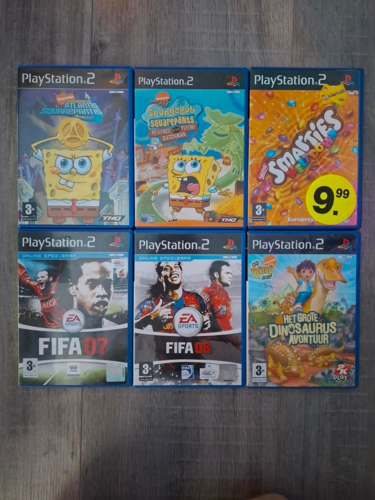 Playstation 2 spellen + 1 wii spel + 1 Xbox360 spel, Spelcomputers en Games, Ophalen, Muziek, Zo goed als nieuw, 3 spelers of meer