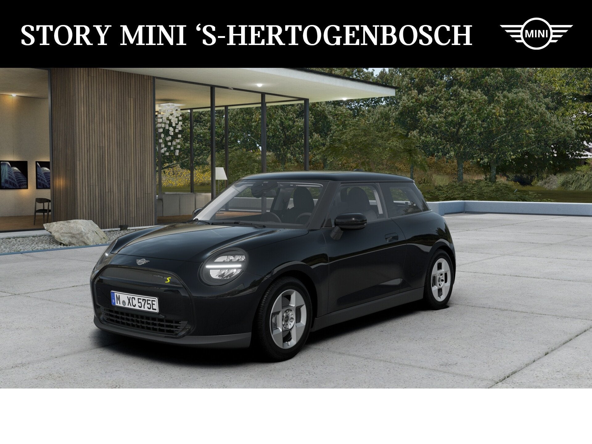 MINI Hatchback Cooper SE / Essential / 16" Square Spoke, Zwart, 4 stoelen, Leder, Nieuw