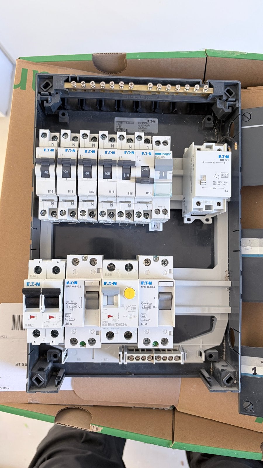 Holec HH Groepenkast met Eaton componenten, Doe-het-zelf en Verbouw, Elektra en Kabels, Gebruikt, Overige typen, Ophalen of Verzenden