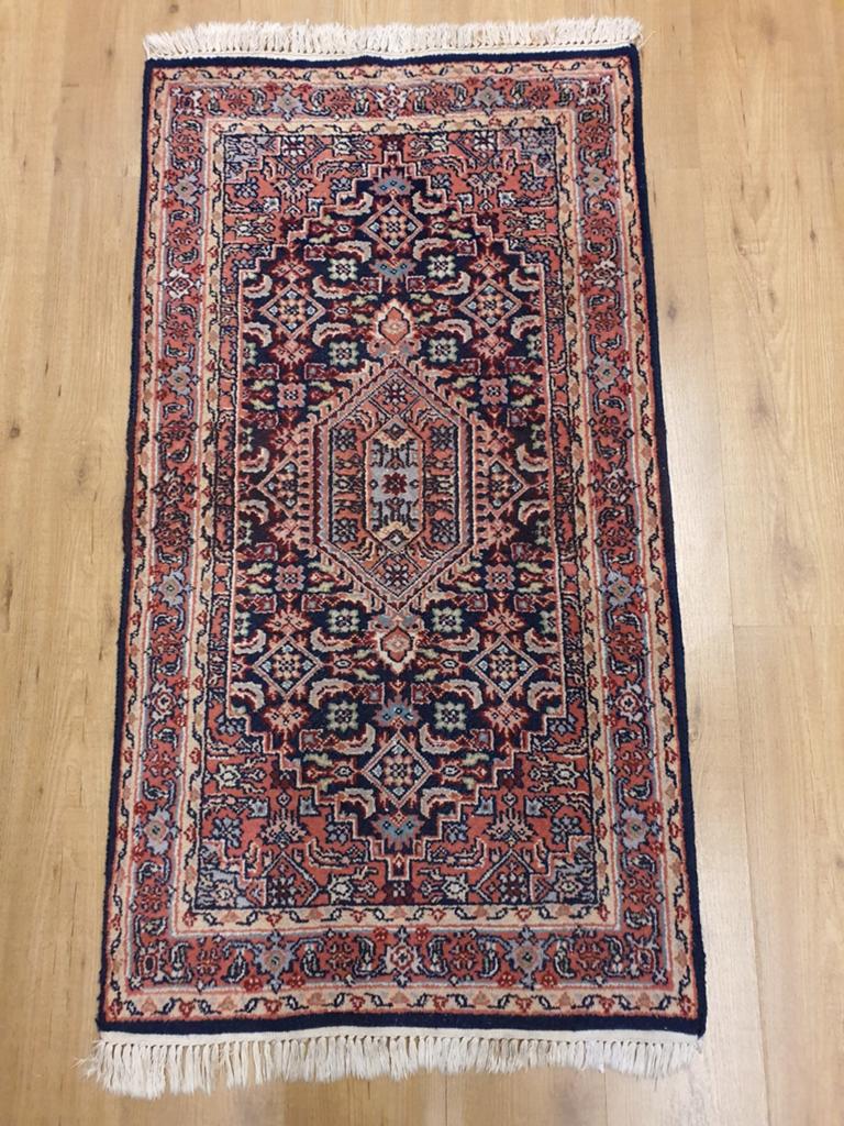 Vintage handgeknoopt oosters bidjar 147x75, Info@SlatsAntiek.nl, 100 tot 150 cm, Perzisch, Rechthoekig