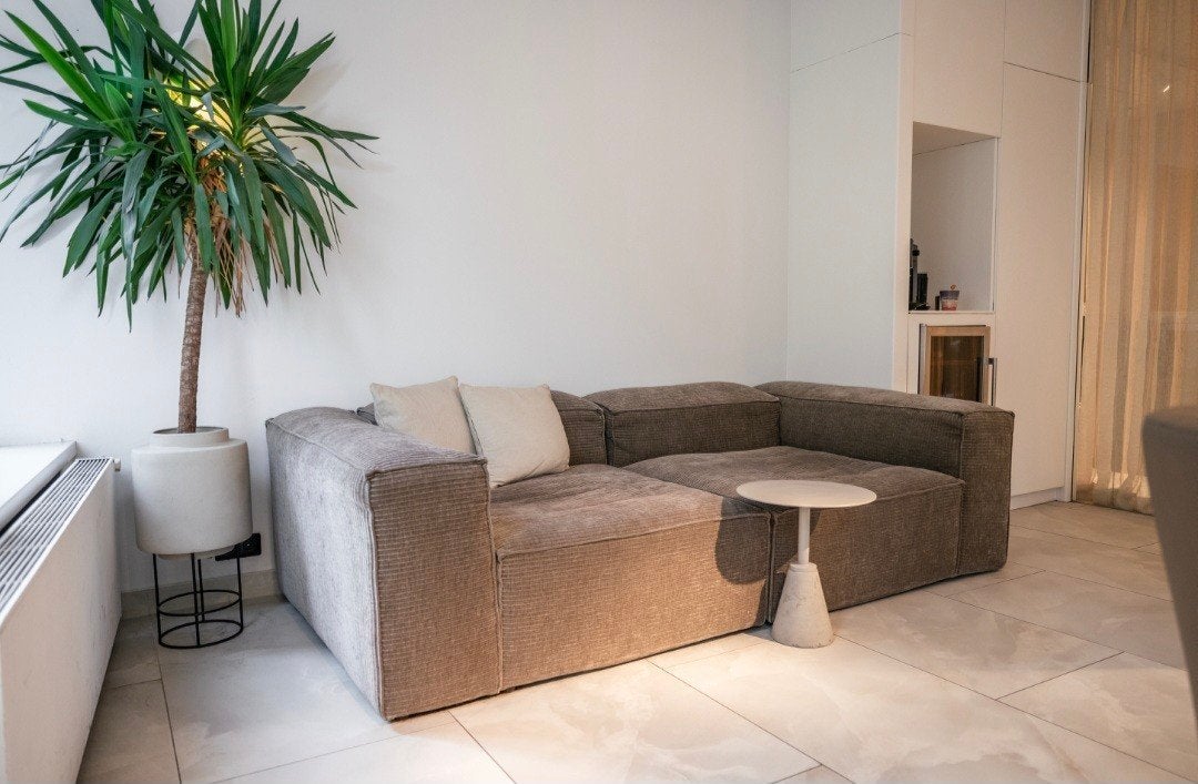 Bolia Cosima bank - Dust Green Ribstof, Huis en Inrichting, Ophalen, Zo goed als nieuw, Stof, Rib stof