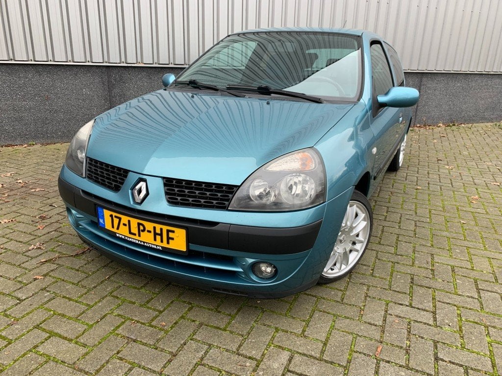 Renault CLIO 1.4-16V PRIVILÈGE  LPG G3! Youngtimer!HB 3-Drs, Auto's, Voorwielaandrijving, Blauw, Origineel Nederlands, Handgeschakeld