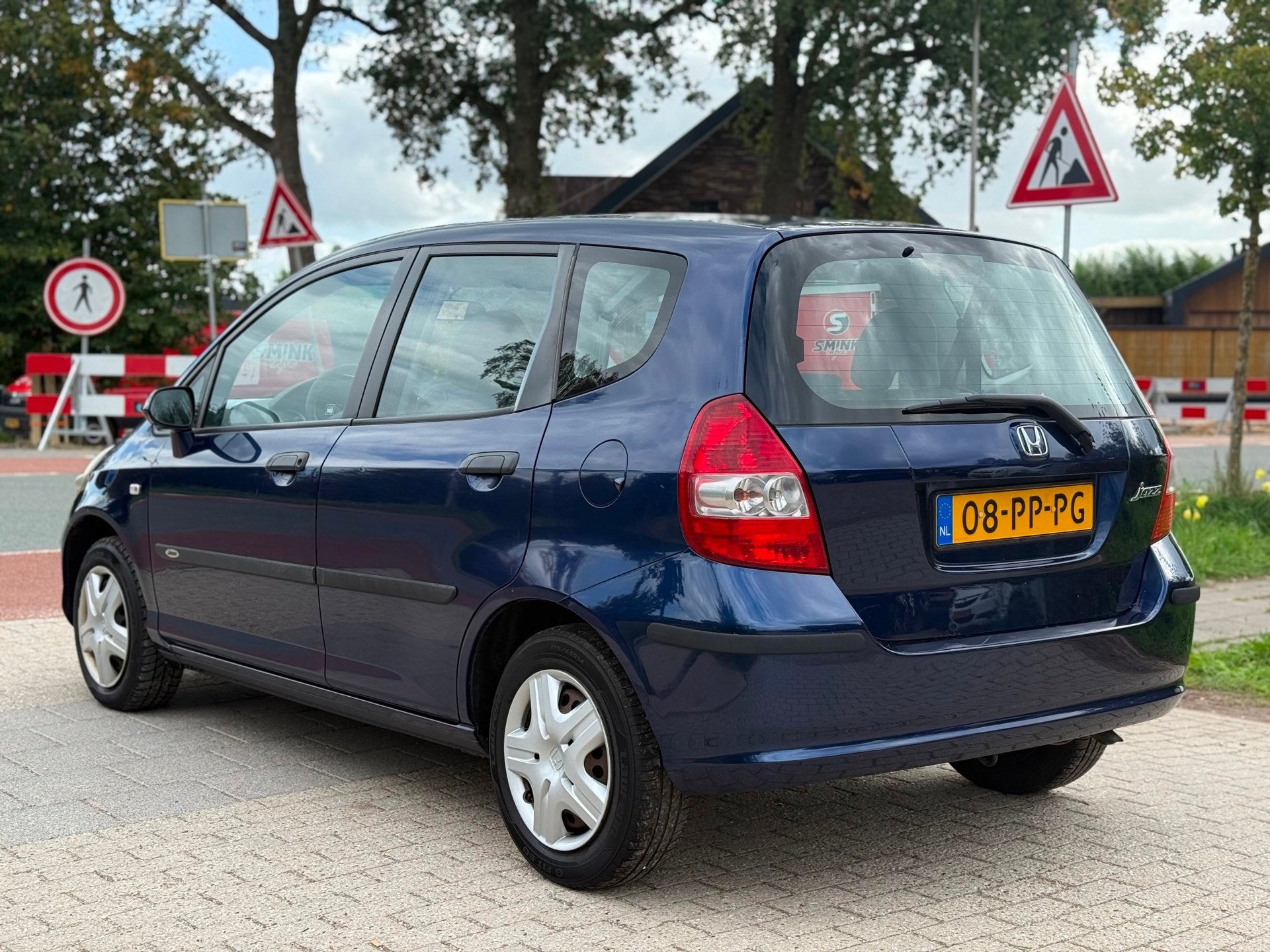 Honda Jazz 1.4 LS AUTOMAAT AIRCO ELEKPAKKET, Auto's, 450 kg, 4 cilinders, Blauw, Metallic lak