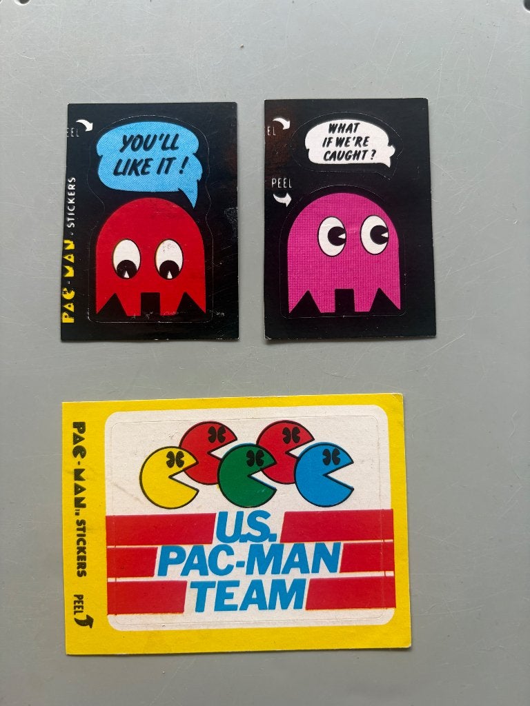 Pacman stickers 1982 promo, Ophalen of Verzenden, Zo goed als nieuw, Merk