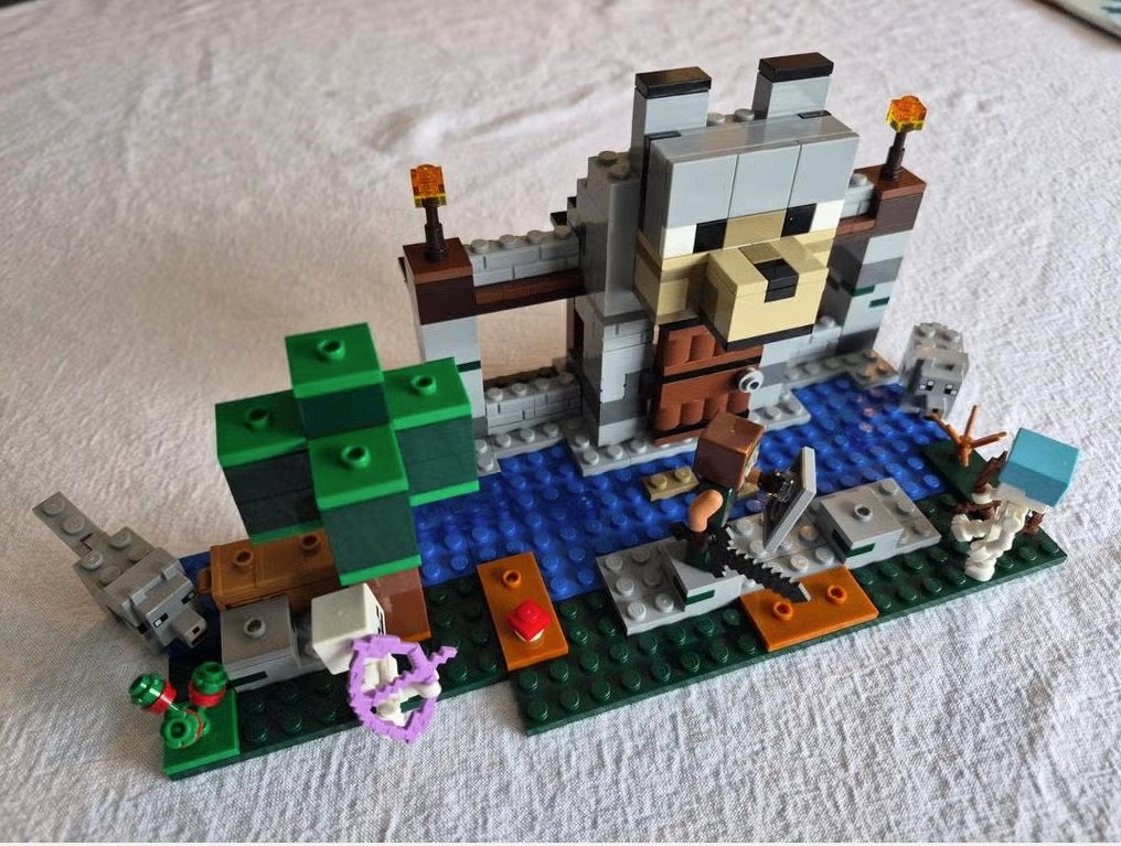 LEGO Minecraft Het Wolvenbolwerk (21261), Minecraft, Lego, Compleet, Ophalen of Verzenden