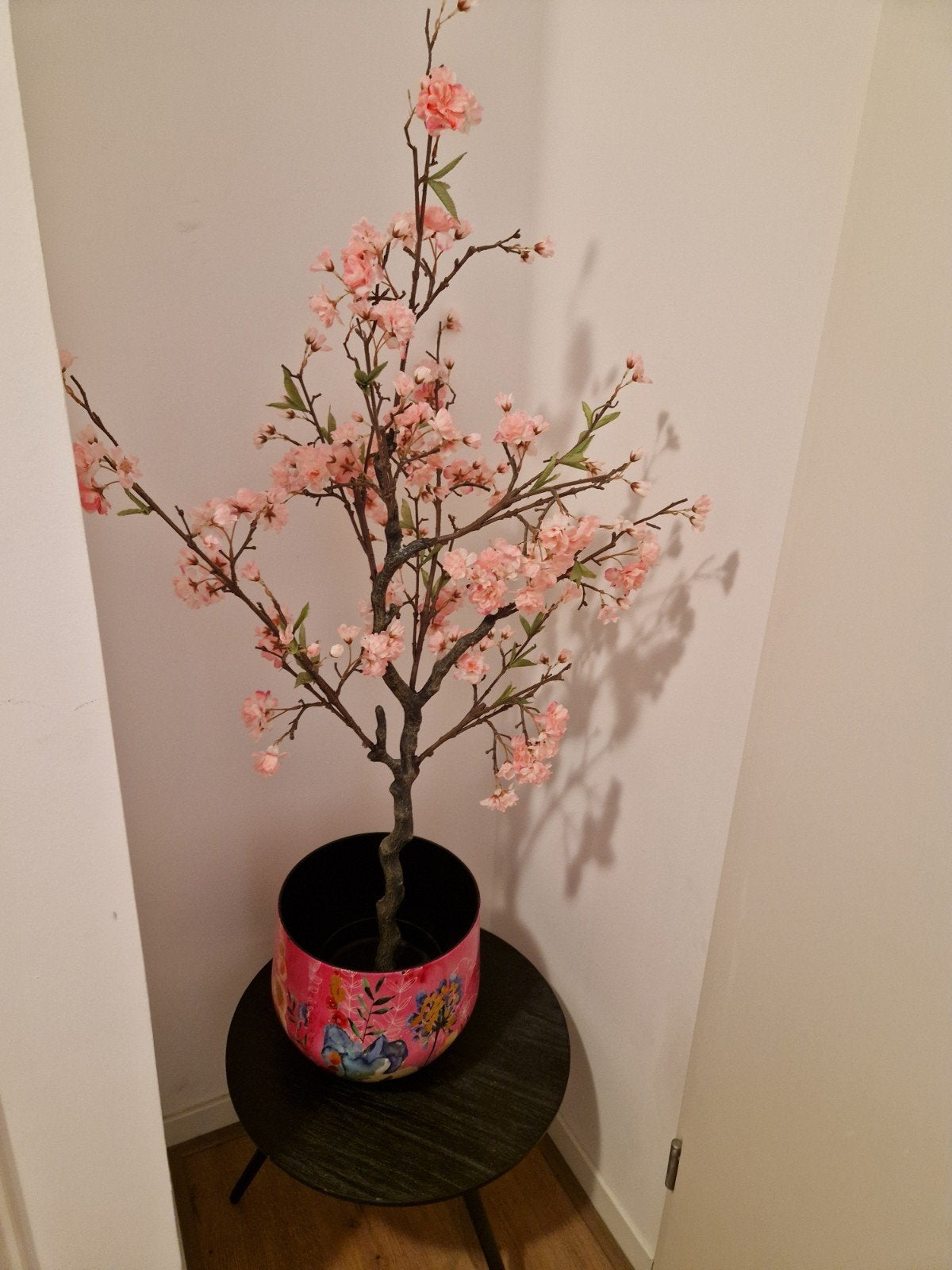 Kunstbloesem in roze pot, Huis en Inrichting, Woonaccessoires | Kunstplanten en Kunstbloemen, Ophalen