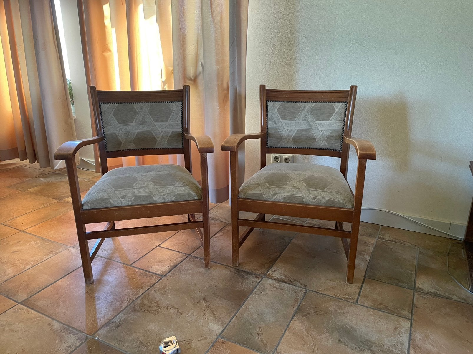 Vintage fauteuils, Ophalen, Minder dan 50 cm, Gebruikt, 75 tot 100 cm