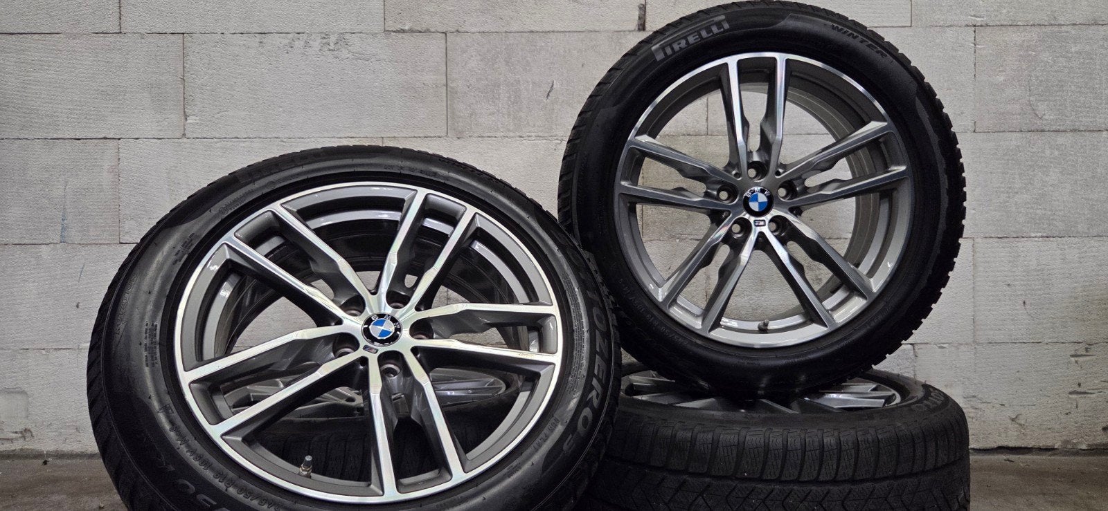 19" BMW 698M X3 X4 G01 G02 orig velgen RFT winterbanden TPMS, 19 inch, Banden en Velgen, C, V