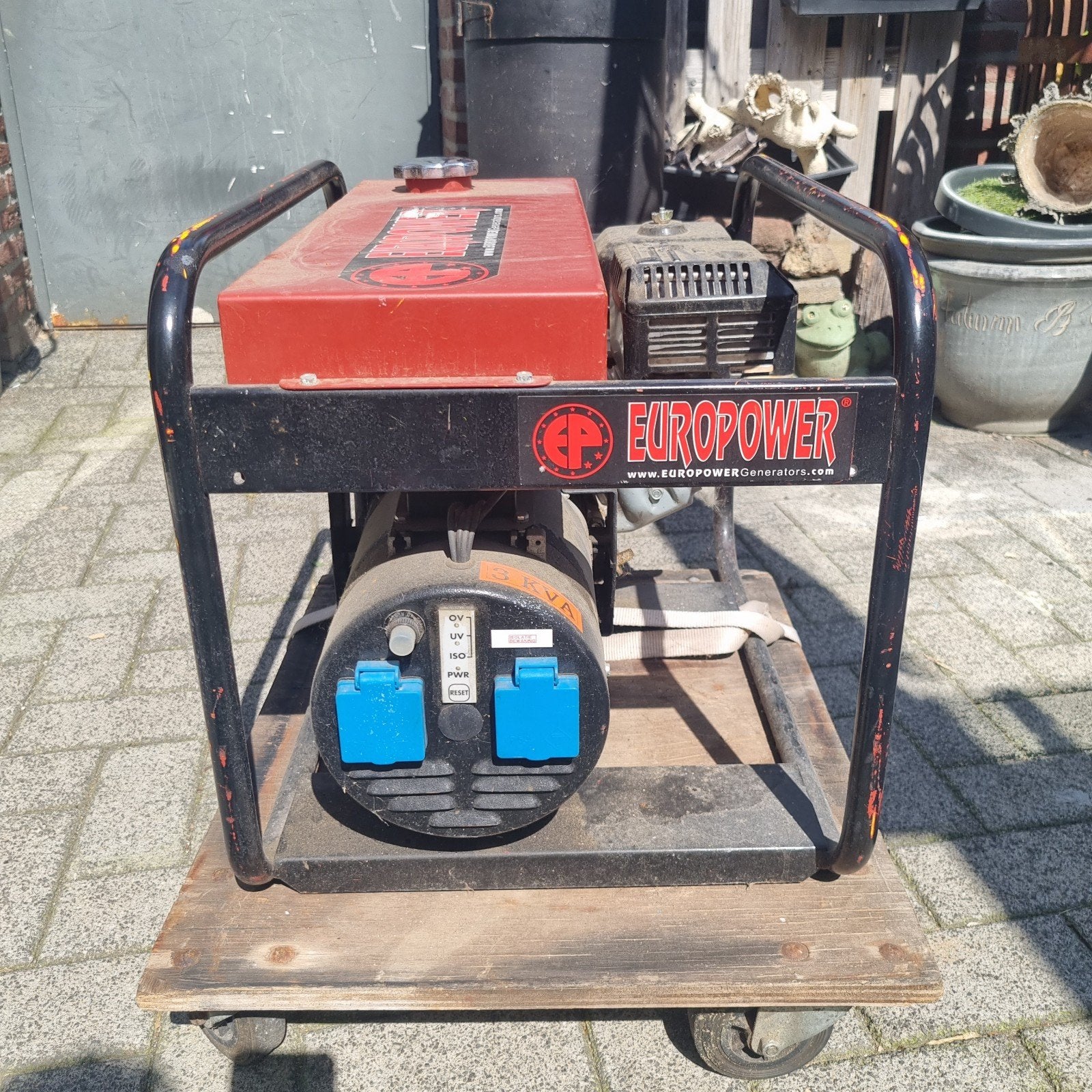 stroomgenerator, Ophalen of Verzenden, Zo goed als nieuw, Minder dan 5 kVA, Benzine
