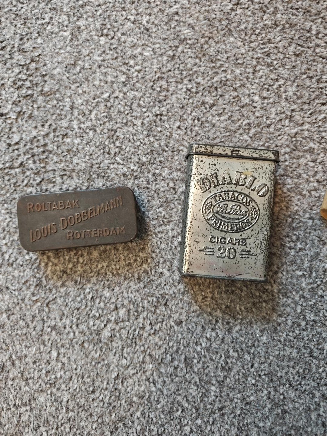 Vintage Tabaksdozen: Louis Dobbelmann & Diablo, Ophalen