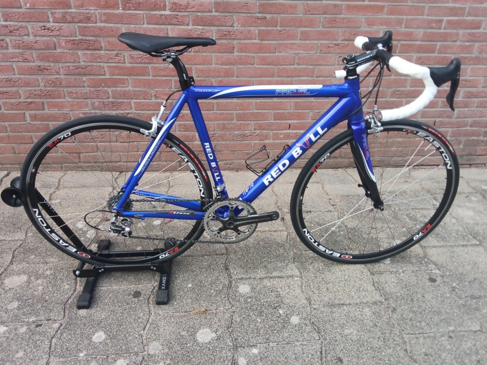 Red Bull Pro SL Mt 53 cm - Campagnolo Record - Easton wielen, 28 inch, Carbon, Velgrem, Zo goed als nieuw
