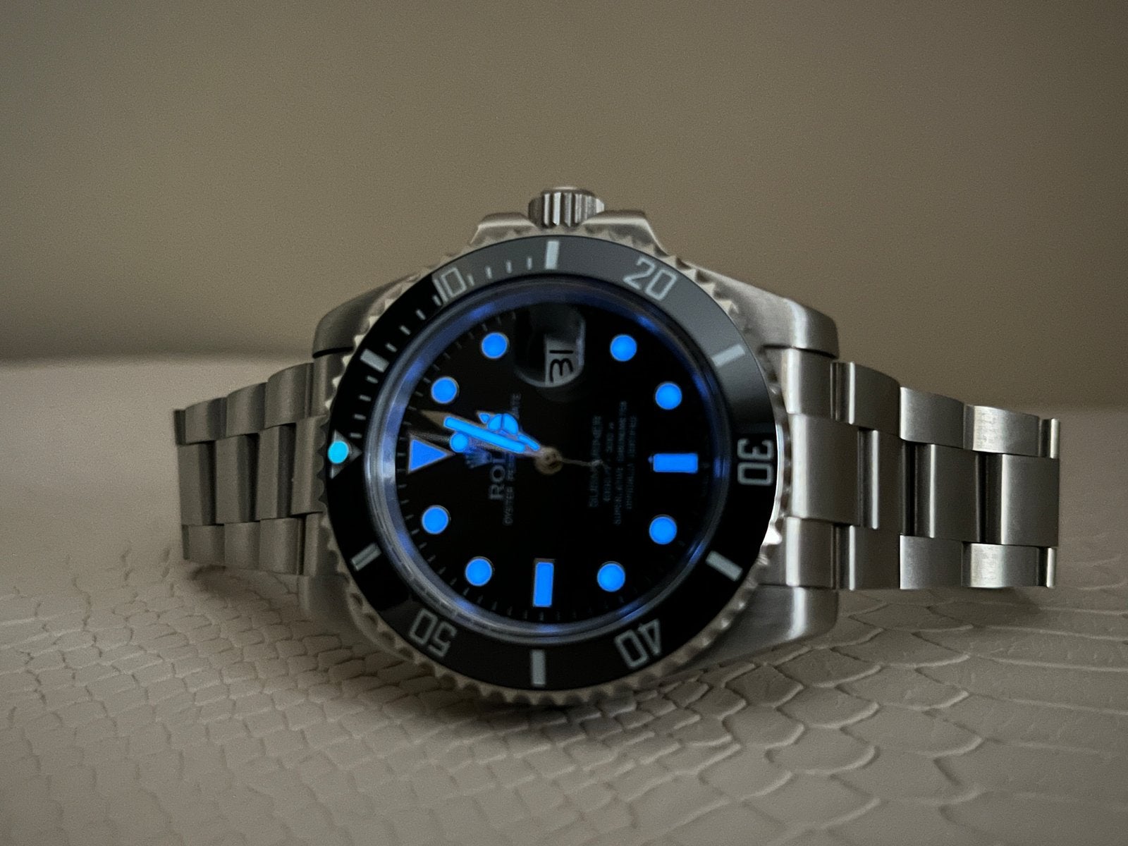 Rolex Submariner., Ophalen, Staal, Polshorloge, Nieuw