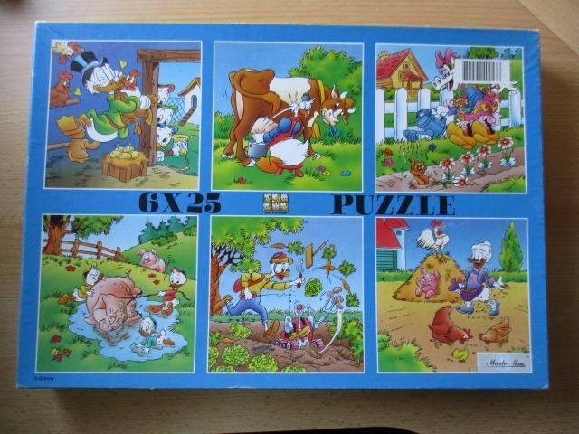 Disney puzzel  6x25 stukjes  Gijs, Oma Duck, Willie Wortel,D, Verzamelen, Ophalen of Verzenden, Overige figuren, Gebruikt, Beeldje of Figuurtje