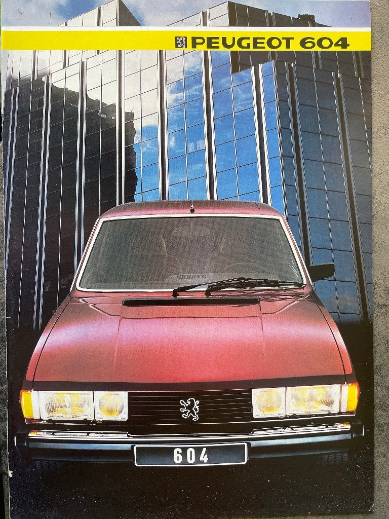 Folder van Peugeot 604, 1985, Ophalen of Verzenden, Nieuw, Peugeot