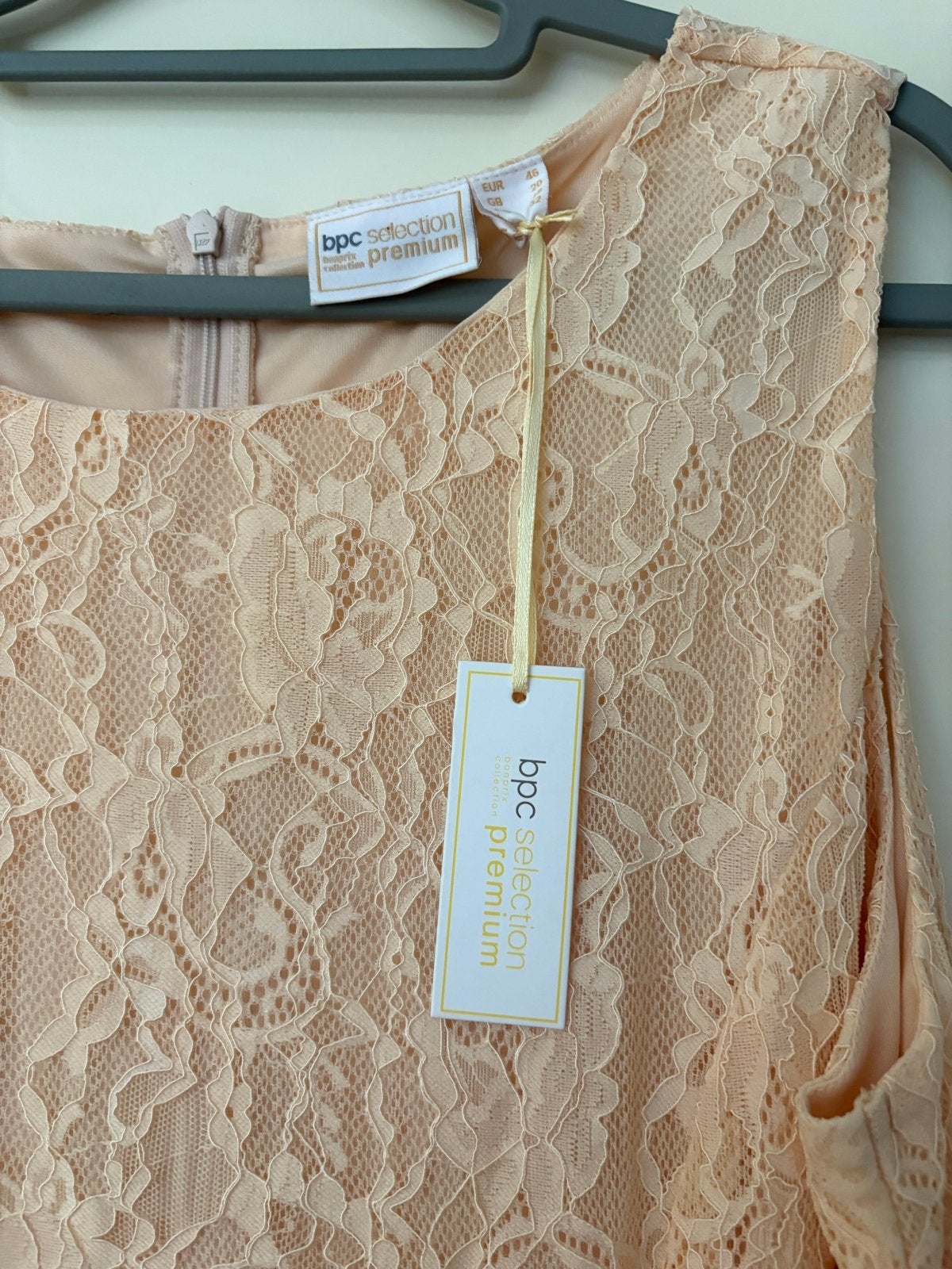 Bonprix BPC Jurk Maat 46 - Elegante Kanten Jurk, Kleding | Dames, Overige kleuren, Maat 46/48 (XL) of groter, Ophalen of Verzenden