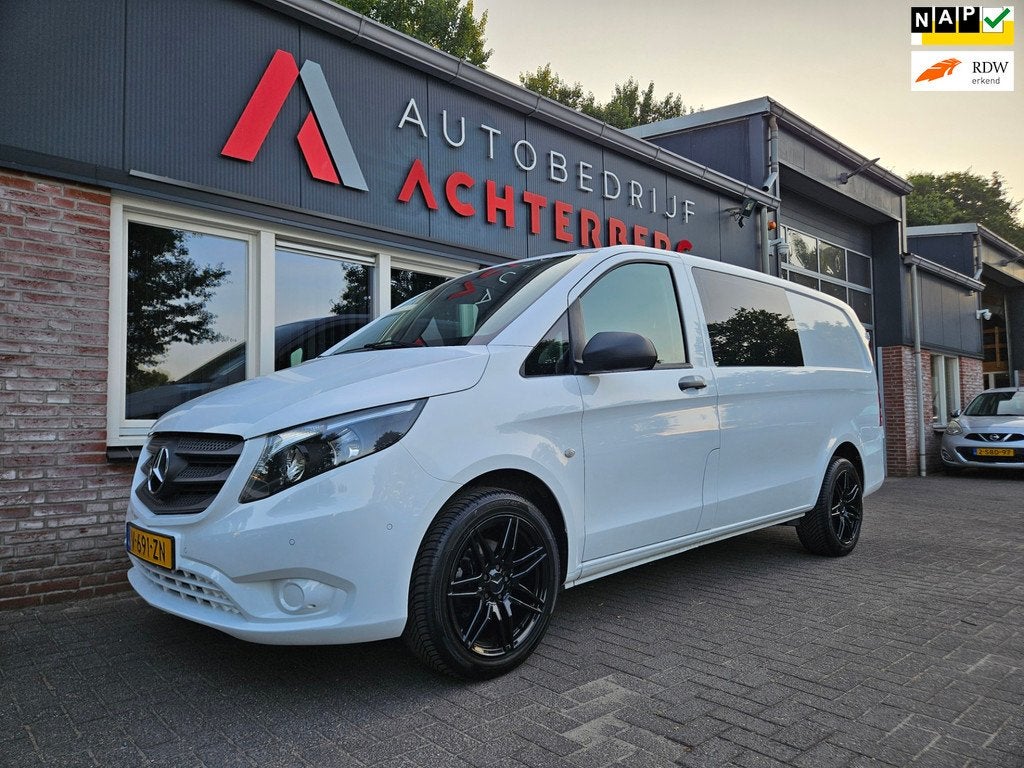 Mercedes-Benz Vito 109 CDI Lang DC Comfort Dubbele Cabine! A, Auto's, Bestelauto's, Voorwielaandrijving, Gebruikt, Euro 6, 4 cilinders