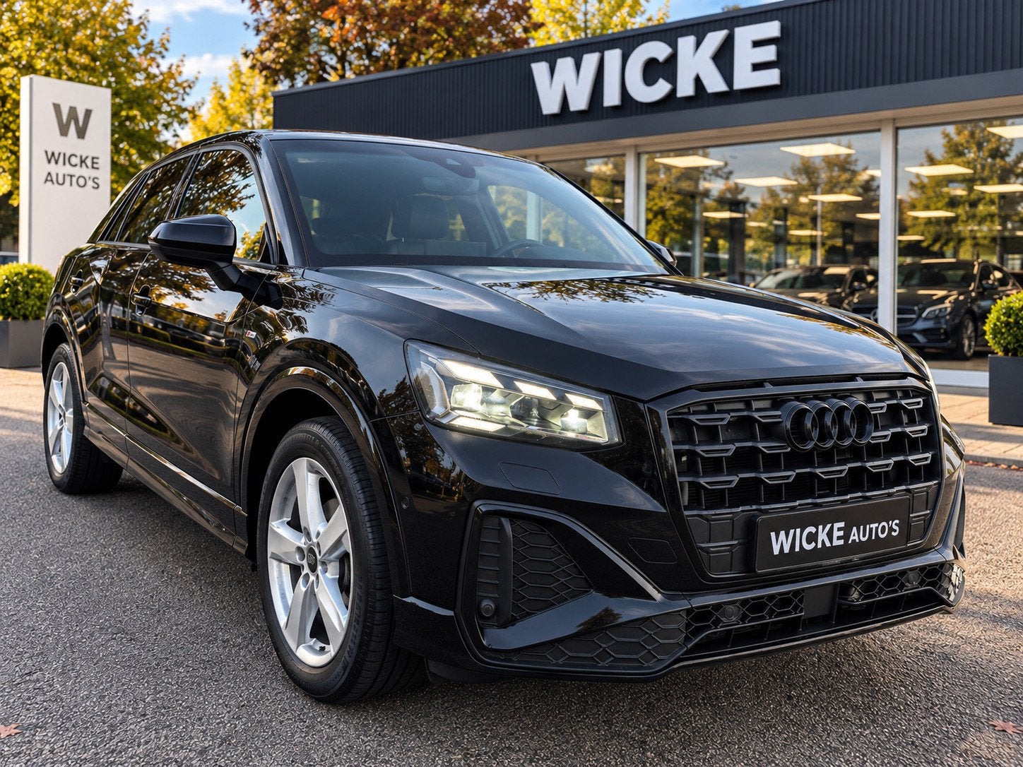 Audi Q2 35 TFSI 2X S Line 150PK Automaat Camera Leder Clima, Auto's, Dealer onderhouden, 4 cilinders, 150 pk, Leder en Stof