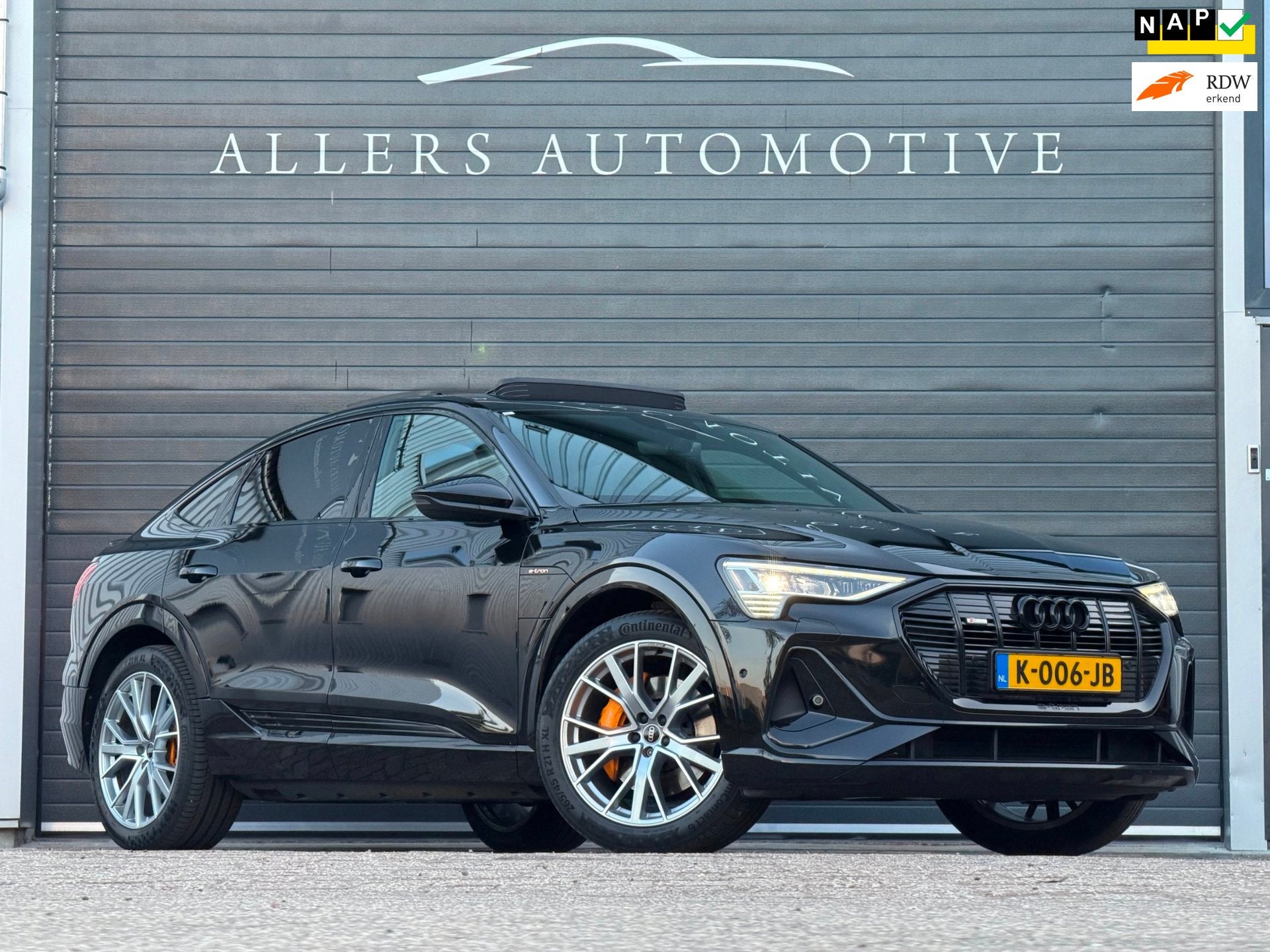 Audi E-tron Sportback 55 quattro S edition 95 kWh|RS-STOELEN, Auto's, 131 €/maand, Zwart, Vierwielaandrijving, 259 min