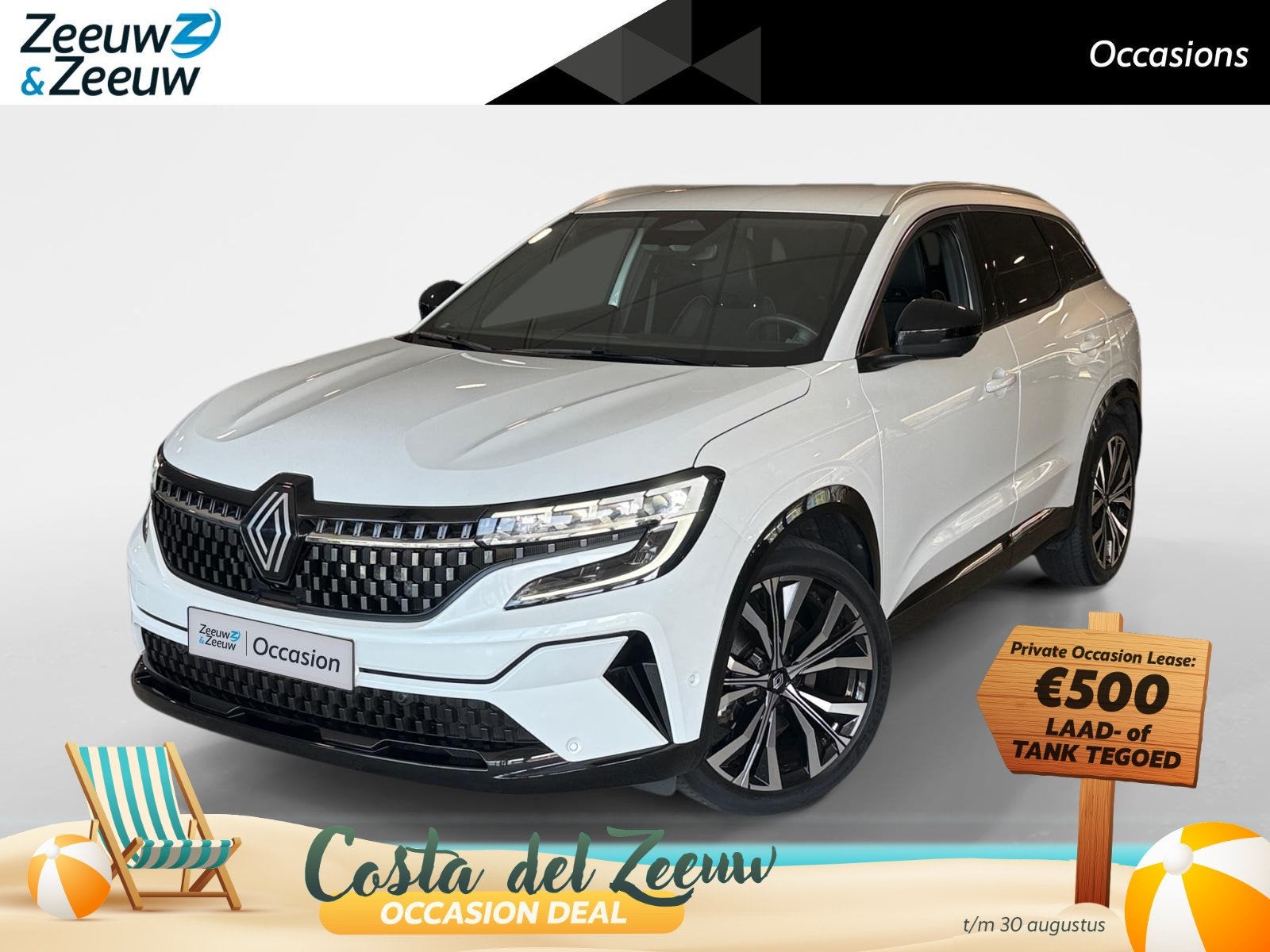 Renault Austral 1.2 E-Tech full hybrid 200 iconic *Automaat*, Auto's, 12 maanden, Gebruikt, 1199 cc, Leder en Stof