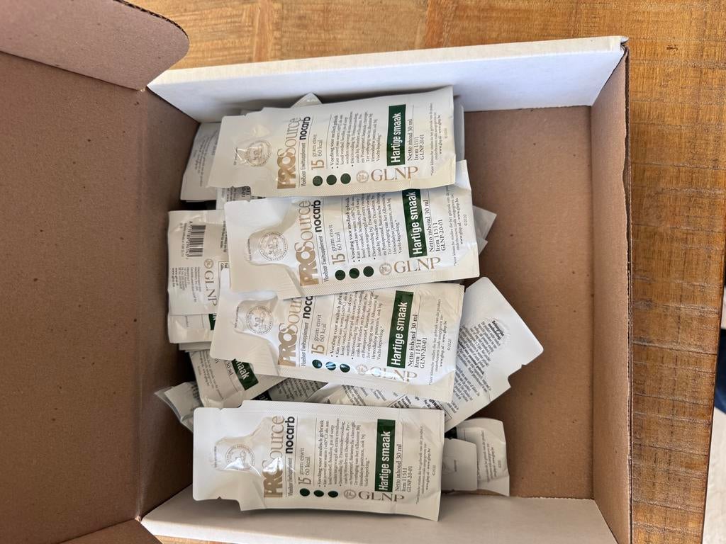 Prosource Nocarb Hartige Smaak Vloeibaar Eiwitsupplement 36x, Ophalen, Nieuw, Poeder of Drank
