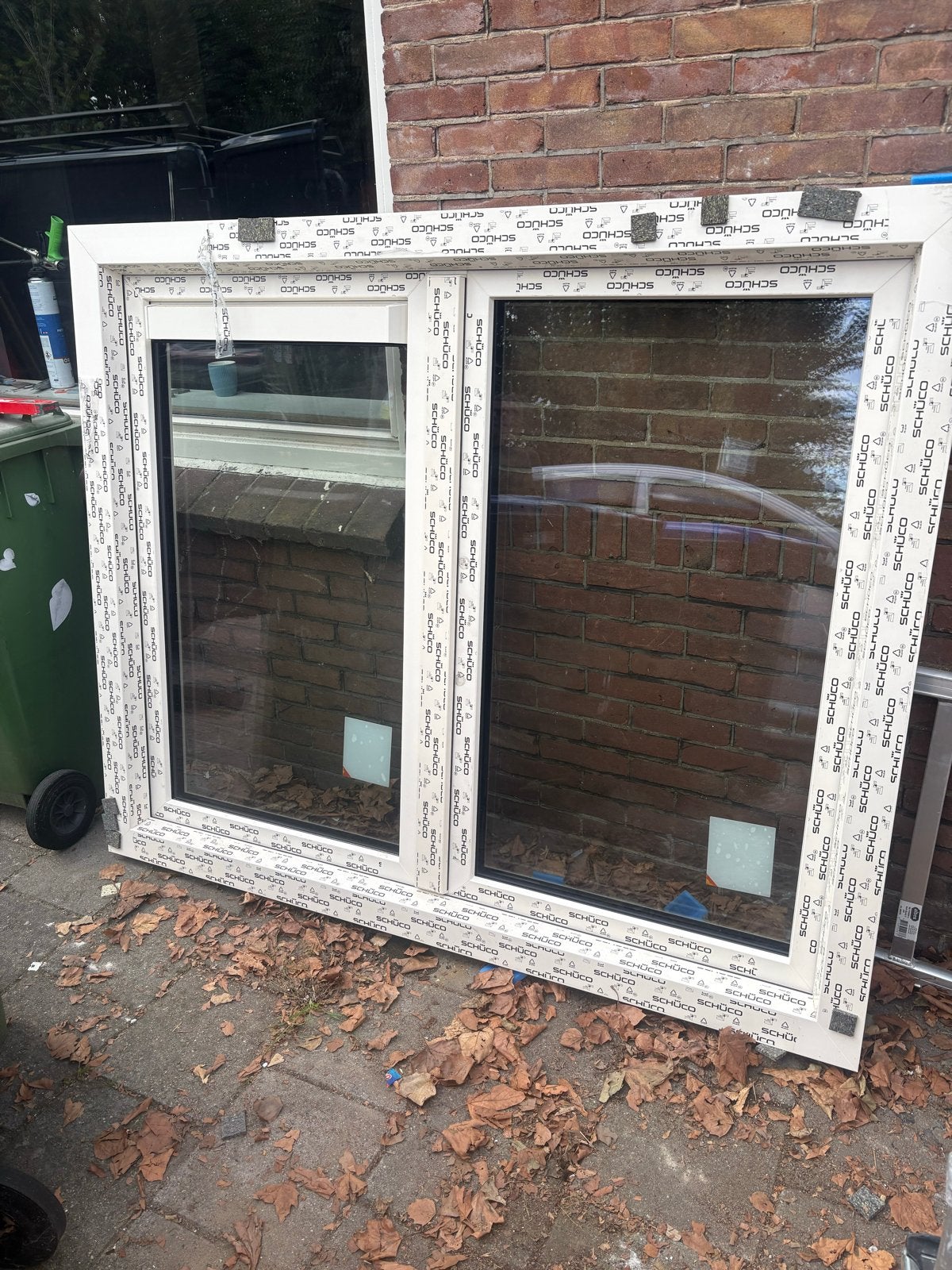 Crème draaikiep/openslaand raam met ventilatierooster, Ophalen, Kunststof, 120 cm of meer, Overige typen