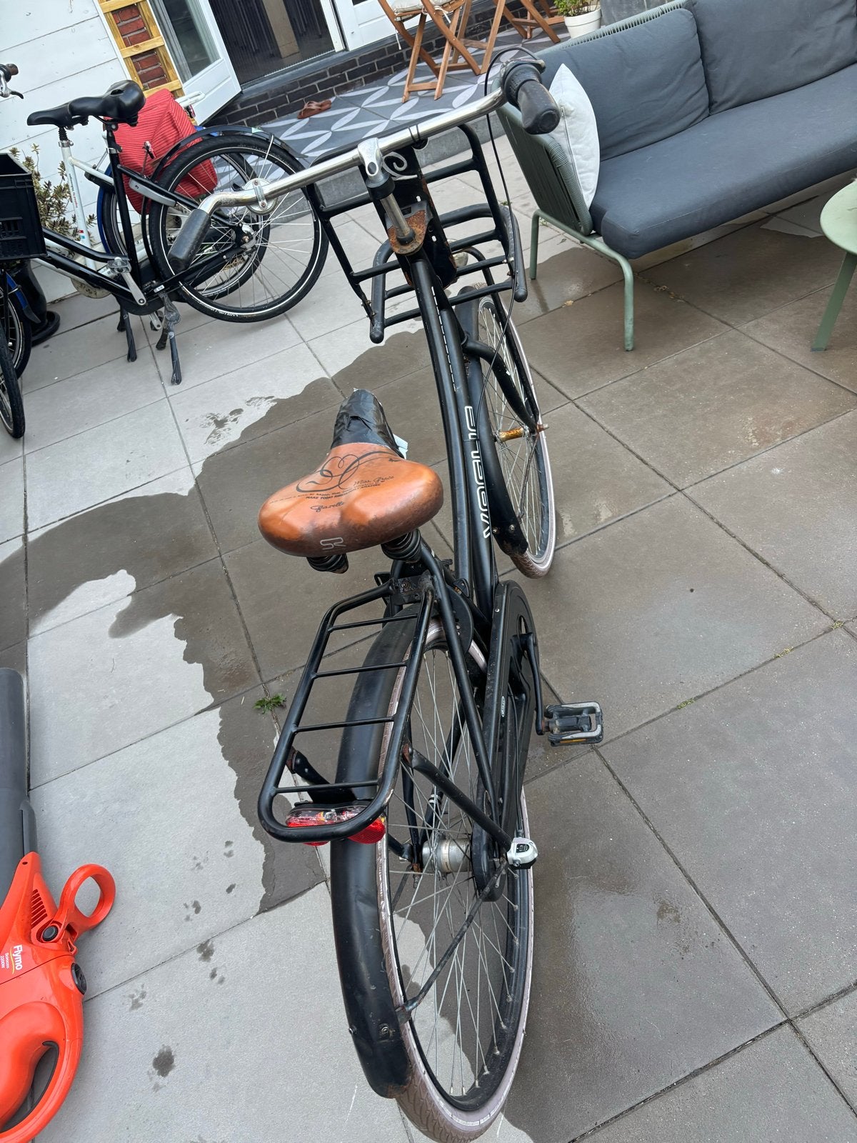Vogue transportfiets met lekke voorband, Gebruikt, Versnellingen, Trommelrem, Ophalen