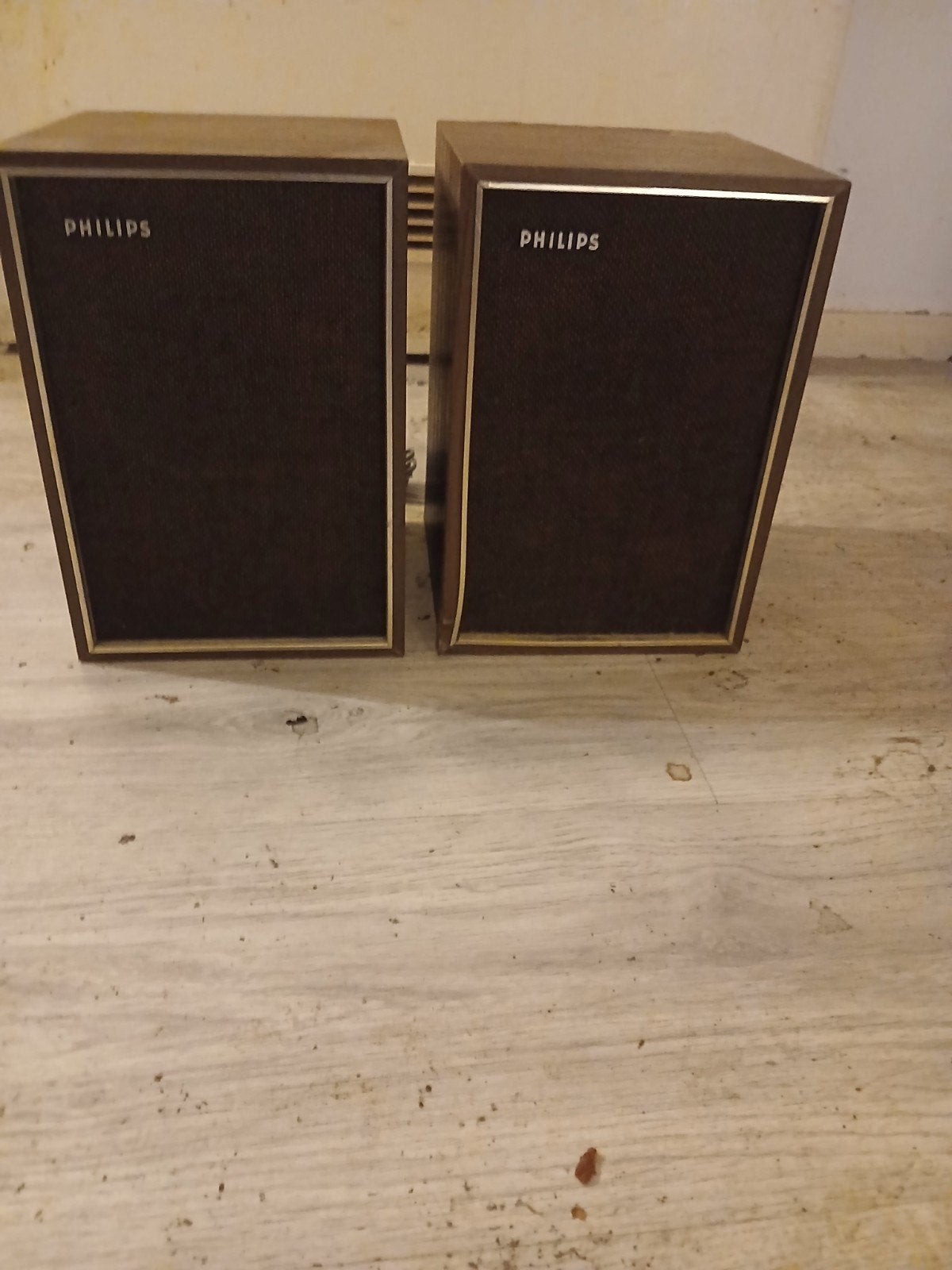 Vintage Philips speakers - Goede staat, Audio, Tv en Foto, Stereo speakers, Philips, Gebruikt, Inclusief kabels