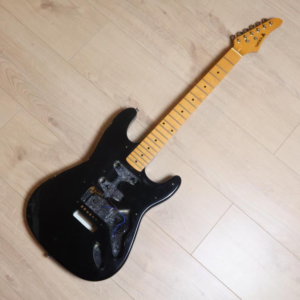 Samick DS-100BK gitaar body + hals (1993 Korea), Ophalen of Verzenden, Gebruikt, Solid body, Overige merken