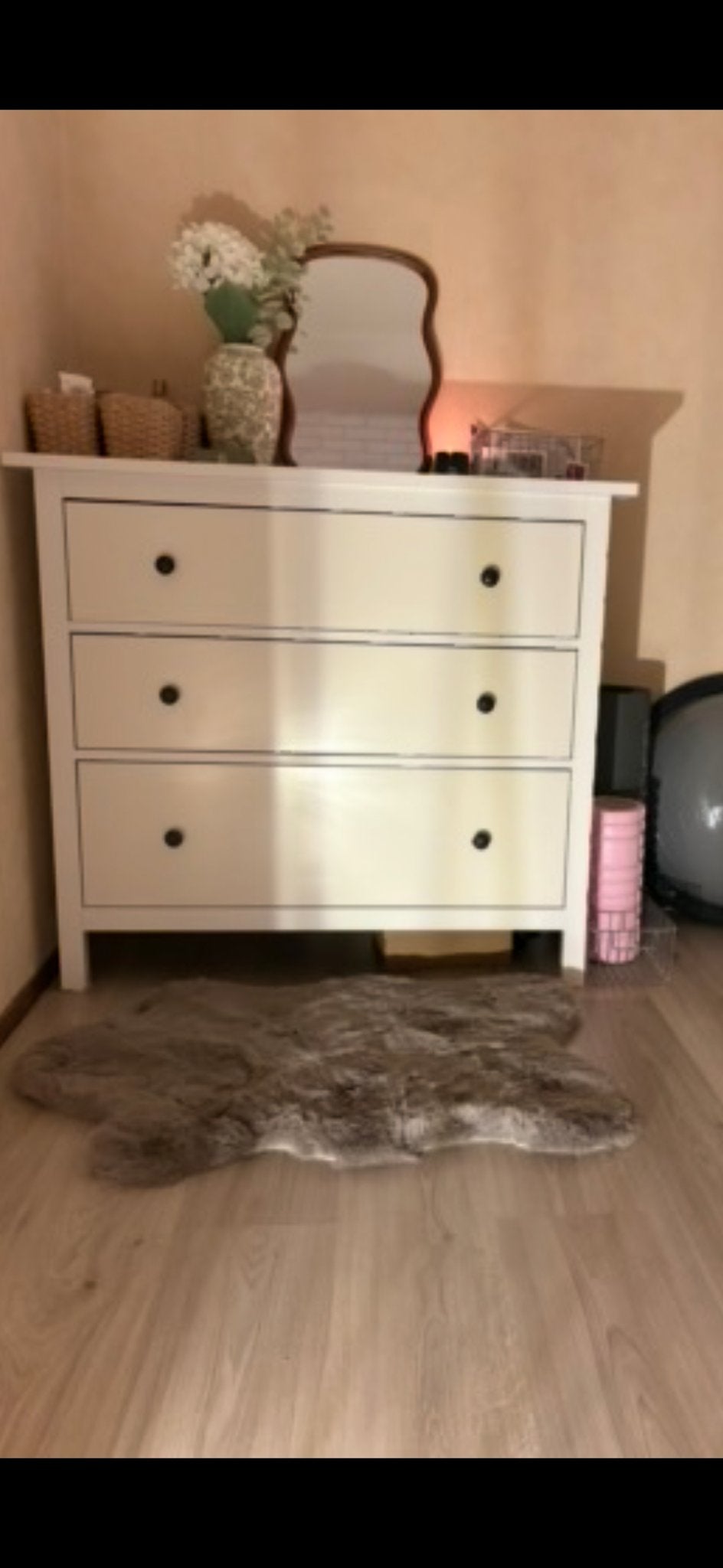 IKEA Hemnes ladekast wit, Ophalen, 100 tot 150 cm, Zo goed als nieuw, 3 of 4 laden