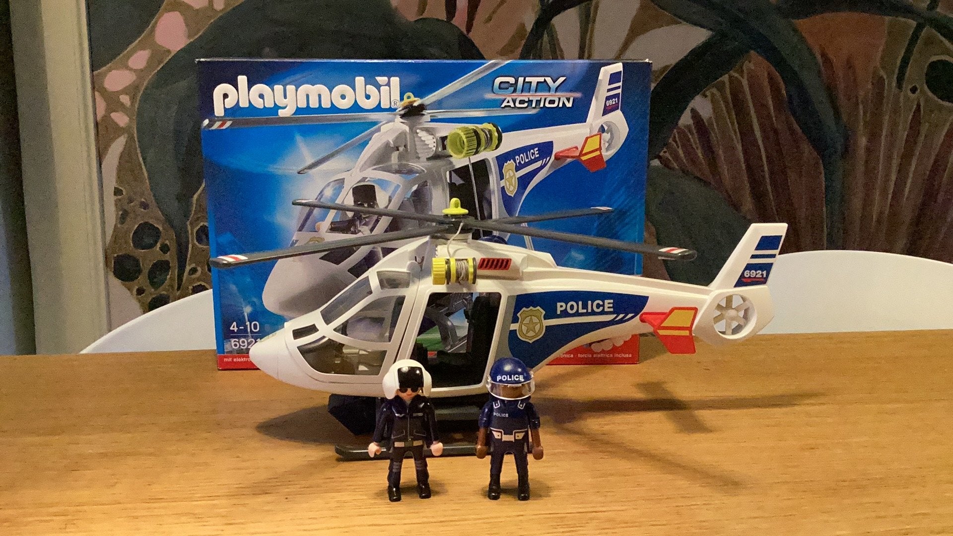 Politiehelikopter complete set 6921 met lamp, Ophalen of Verzenden, Zo goed als nieuw, Complete set