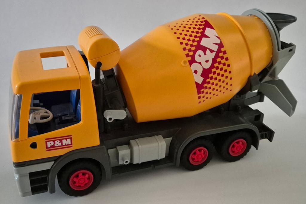 Cement wagen - Beton wagen - P&M - Playmobil 3262, Ophalen of Verzenden, Zo goed als nieuw