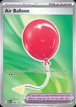 AIR BALLOON 166/132 - MEGA EVOLUTION, Ophalen of Verzenden, Nieuw, Losse kaart, Foil