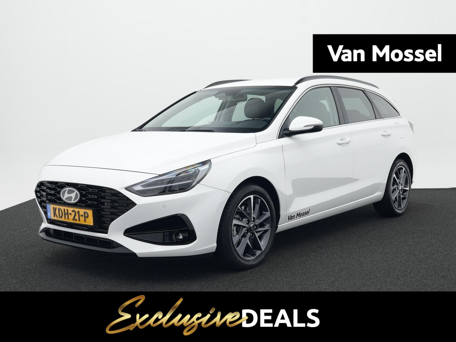 Hyundai i30 Wagon 1.6 T-GDi Premium | Lederen bekleding | St, Auto's, 4 cilinders, 610 kg, Wit, I30