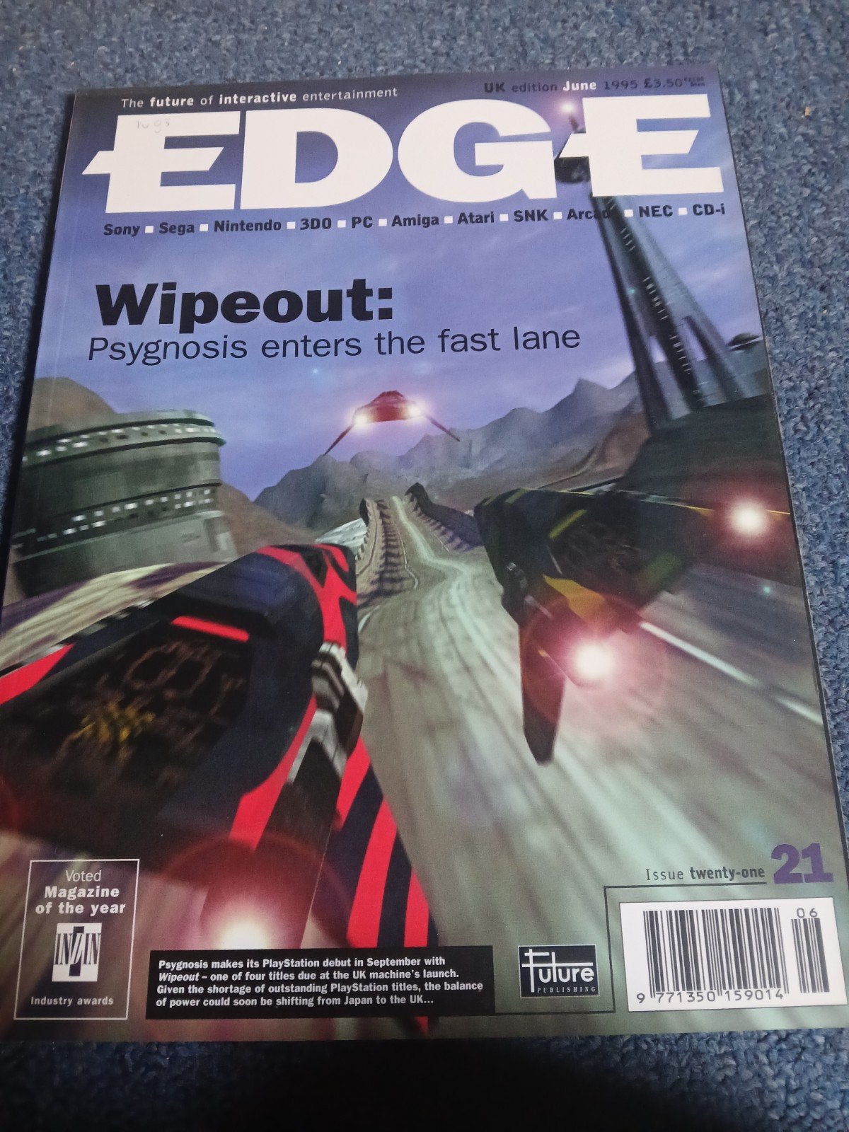 Edge Magazine - Juni 1995 - Wipeout Cover, Boeken, Ophalen of Verzenden, Gelezen, Overige typen