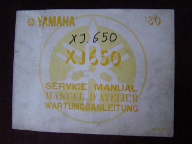 Yamaha XJ650 1980 motorcycle service manual XJ 650 handbuch, Ophalen of Verzenden, Yamaha