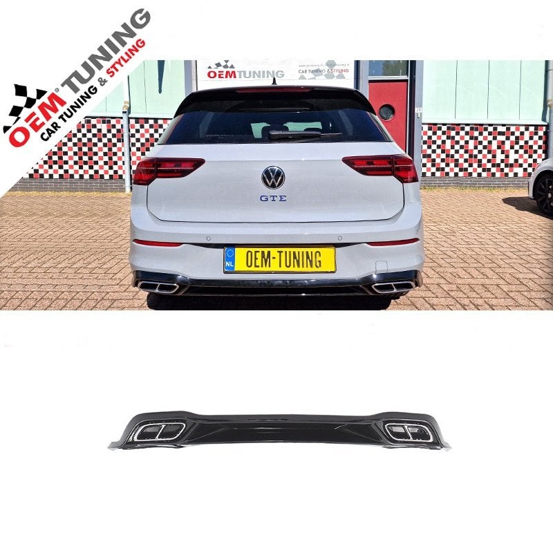 Diffuser geschikt voor Golf 8 | R-line Look |Hoogglans zwart, Ophalen of Verzenden