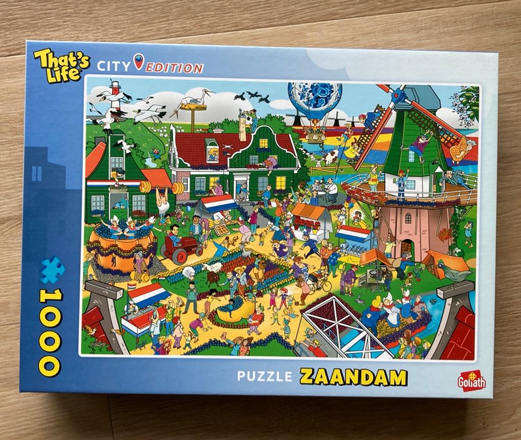That's Life City Edition Puzzel Zaandam 1000 stukjes, Ophalen of Verzenden, 500 t/m 1500 stukjes, Gebruikt, Legpuzzel