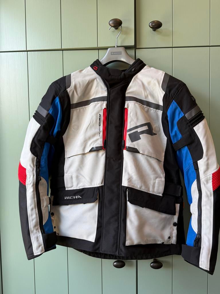 Richa Brutus motorjas maat XL- Z.G.A.N. met D3O protectie, Ophalen of Verzenden, Tweedehands, Heren, Jas | textiel