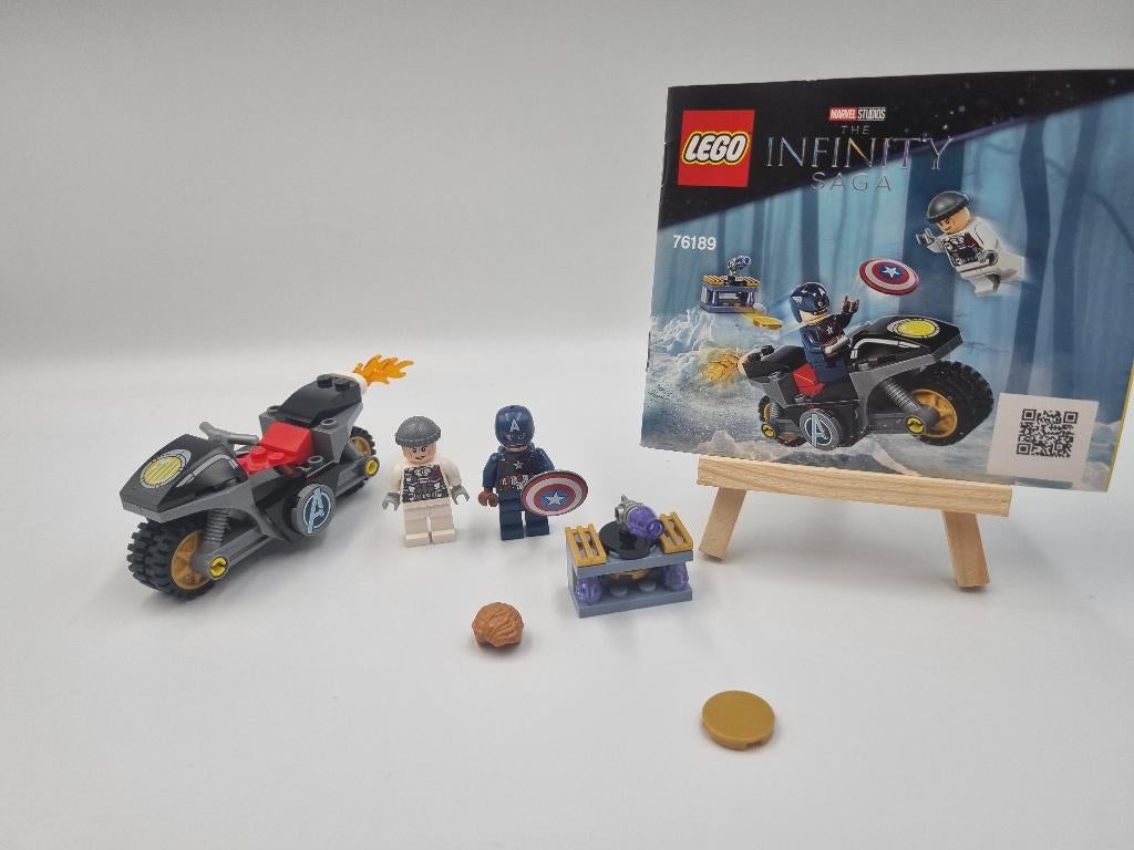 Lego Super Heroes 76189 Captain America en Hydra Face-Off, Ophalen, Zo goed als nieuw, Complete set, Lego