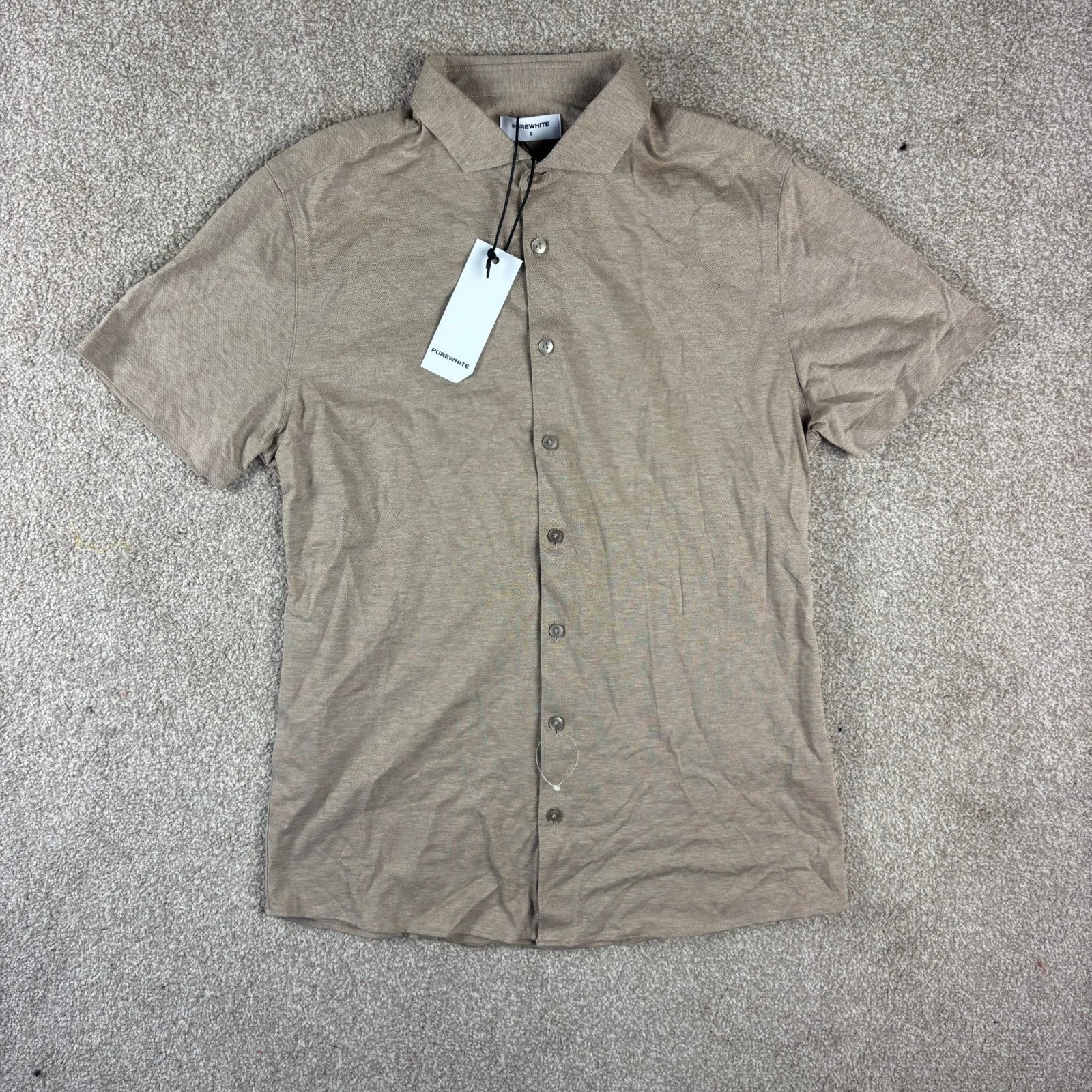 Pure White NIEUW overhemd shirt maat S, Kleding | Heren, Overhemden, Verzenden, ., Nieuw, .
