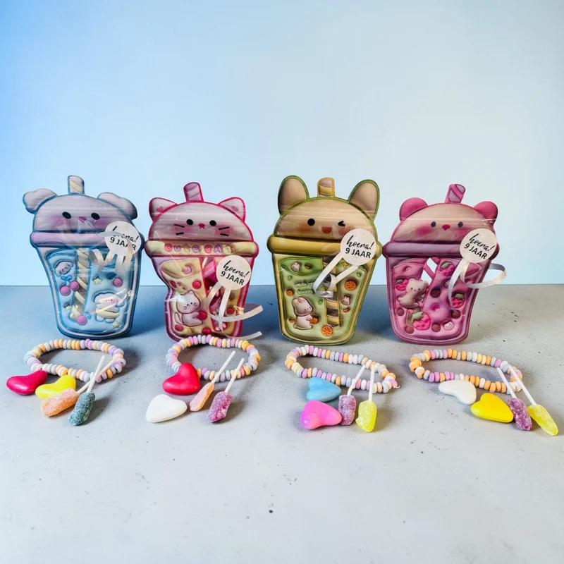 Kant en klare traktatie met snoep in kattenbeker, Ophalen of Verzenden, Nieuw, Jongen of Meisje