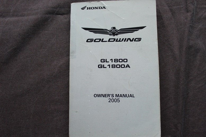 Honda GL1800 A 2005 motorcycle owner's manual Goldwing, Motoren, Ophalen of Verzenden, Honda
