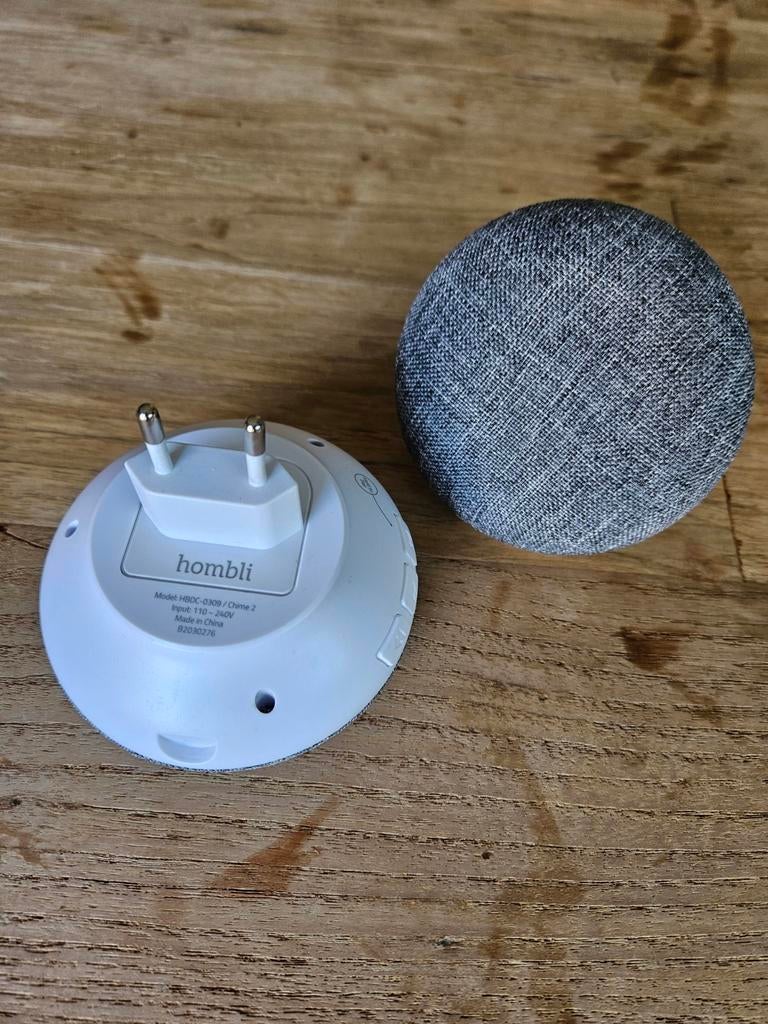 Hombli Deurbelgong 2 x - Draadloze Chime voor Slimme Deurbel, Huis en Inrichting, Deurbellen, Ophalen of Verzenden