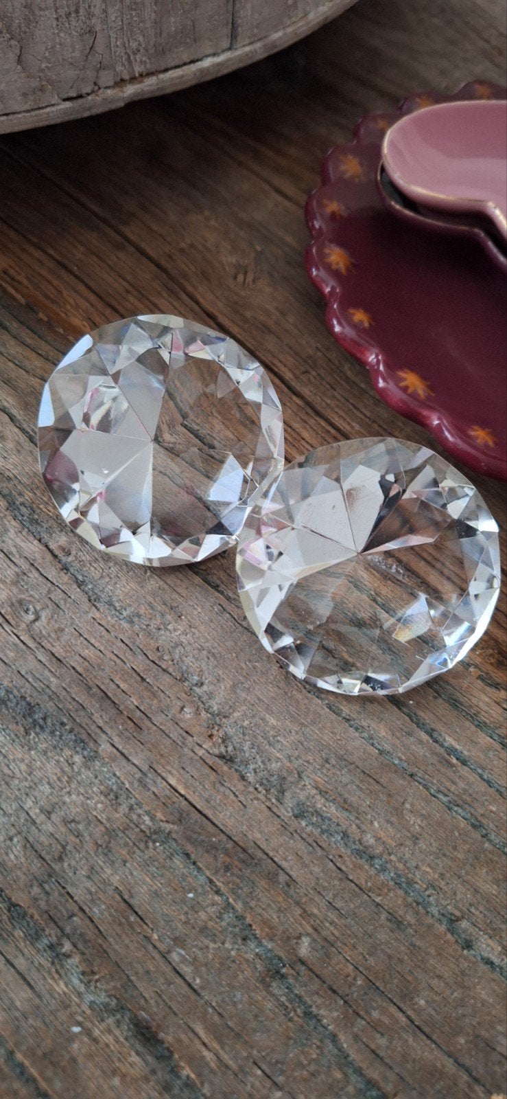 2 stuks decoratieve kristallen diamant €10,00, Ophalen of Verzenden