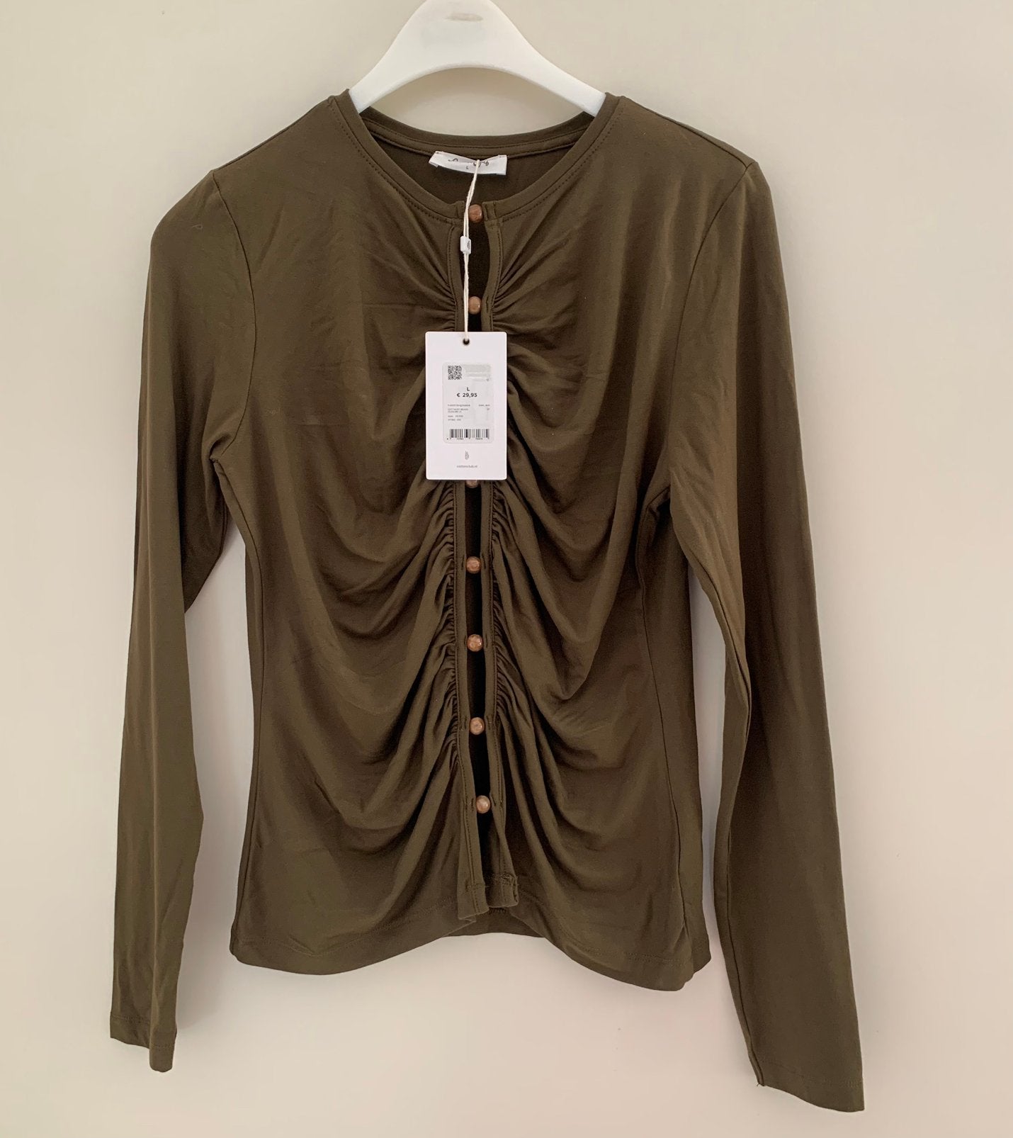 Nieuw top met kralen, L, Cotton Club, Maat 42/44 (L), Nieuw, Ophalen of Verzenden, Lange mouw