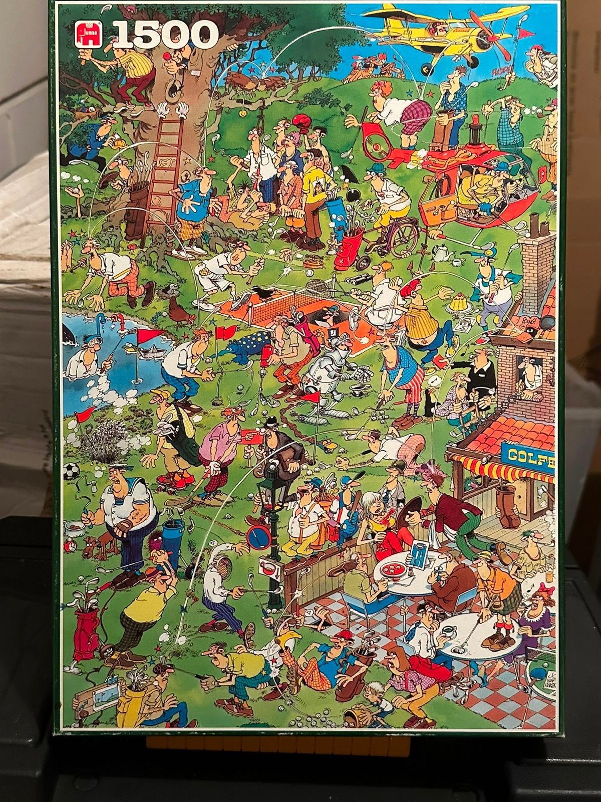 Jan van Haasteren Golf Puzzel 1500 Stukjes, Ophalen, 500 t/m 1500 stukjes, Zo goed als nieuw, Legpuzzel
