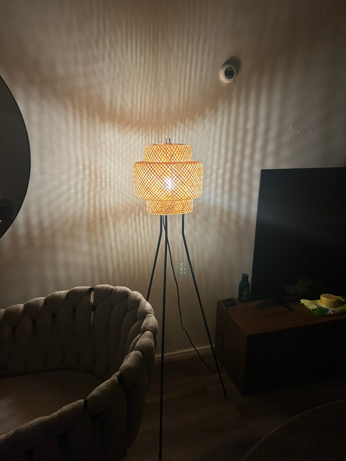 Rotan sta lamp, Ophalen, Zo goed als nieuw, 150 tot 200 cm