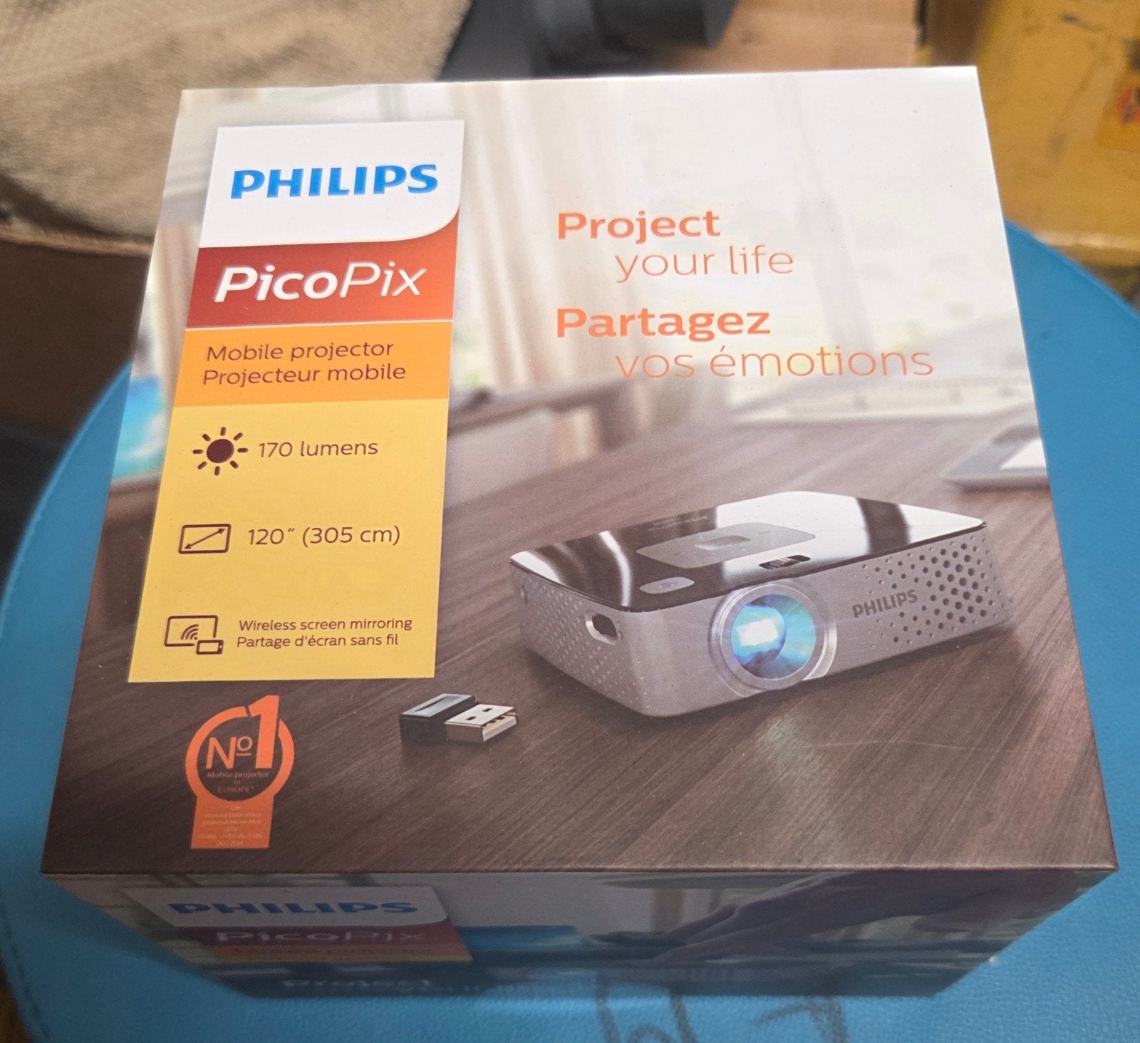 Philips PicoPix zakprojector /beamer PPX3417W/EU - Nieuw!, Audio, Tv en Foto, Beamers, Philips, Overige technologieën, Nieuw, Ophalen of Verzenden